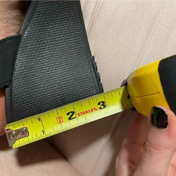 CROCS Black Wedge Sandals - Picture 8 of 8